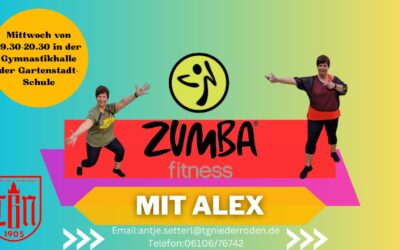 Neuer Zumba-Kurs ab 17. April 2024