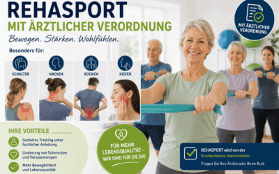 Reha-Sport mit ärztlicher Verordnung speziell für “Kiefer, Schultern, HWS und BWS”