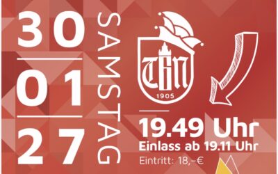 7×11 Jahre TGN Karneval: Festliche Jubiläums-Sitzung mit After-Party!